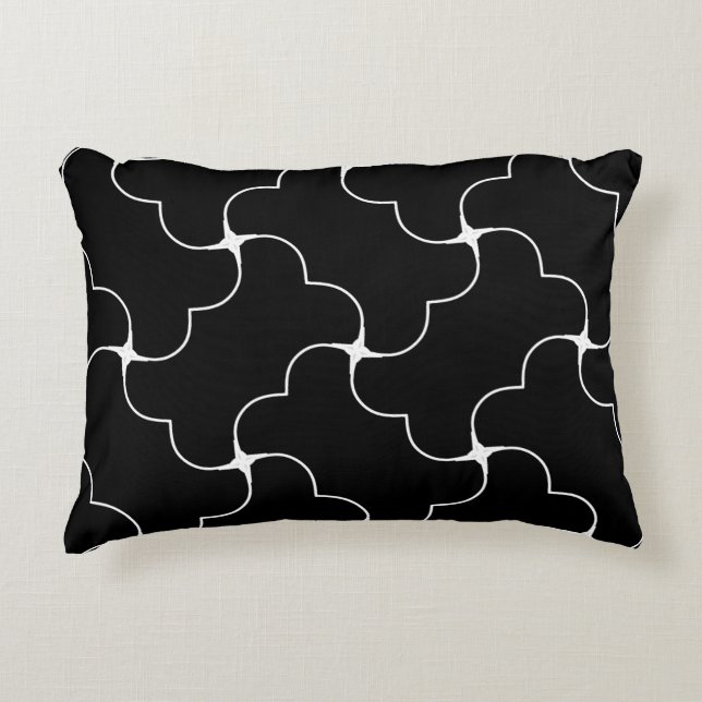 Black and White Biscuits Decorative Cushion (Front)