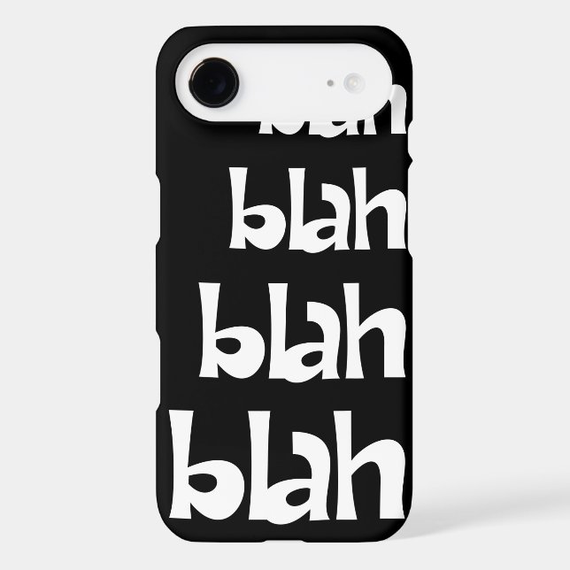 Black and White Blah   iPhone 6 case (Back)