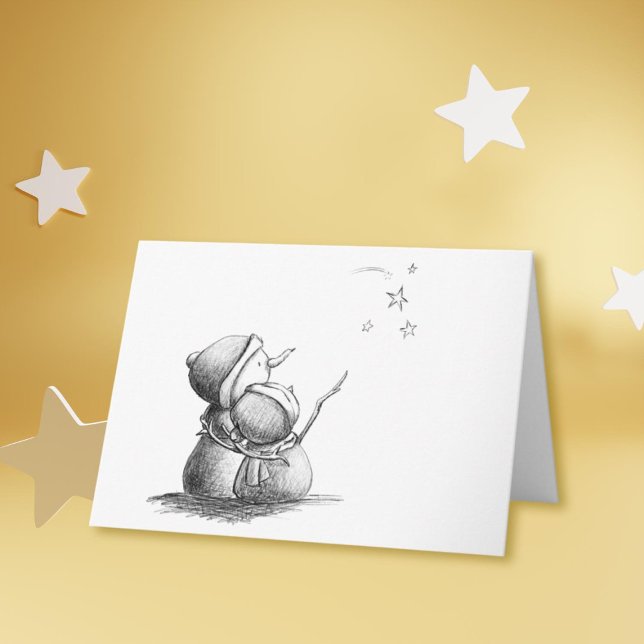 Black and white blank Christmas card (Creator Uploaded)