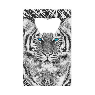 Black And White Blue Eyes Tiger stripes