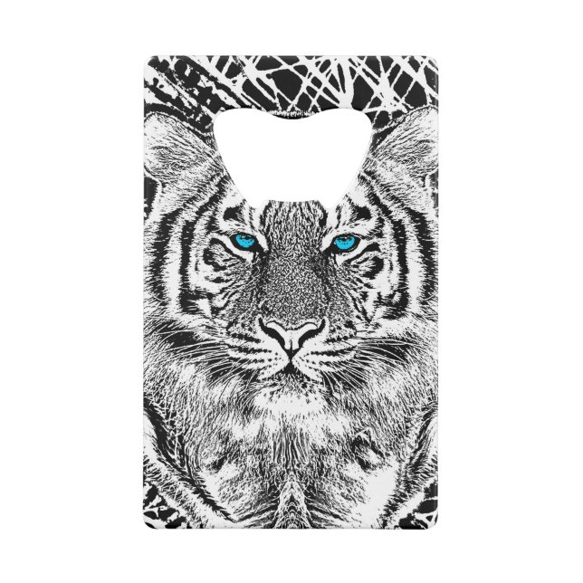 Black And White Blue Eyes Tiger stripes (Back)