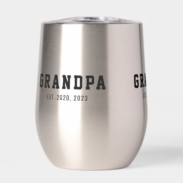 Black And White Bold Grandpa Established (Front)