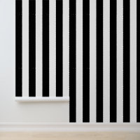 Black and White Bold Vertical Stripes