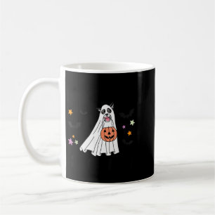 Black And White Border Collie Boo Dog Halloween Coffee Mug