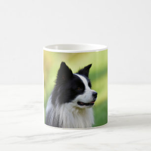 Black and White Border Collie Dog Coffee Mug