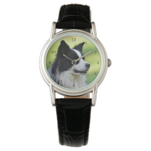 Black and White Border Collie Dog Watch