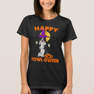Black And White Border Collie Dog Witch Happy T-Shirt
