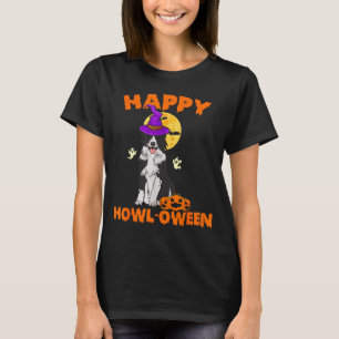 Black And White Border Collie Dog Witch Happy T-Shirt