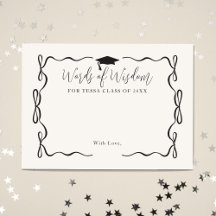 Black and White Bow Girl High School Graduation