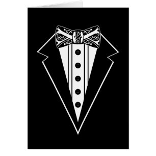 Black and White Bow Tie with Tux