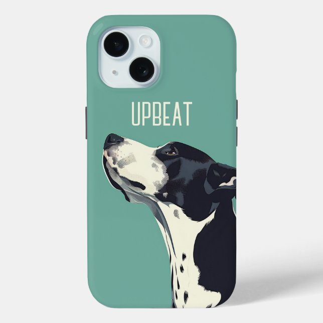 Black and White Boxer Case-Mate iPhone Case (Back)