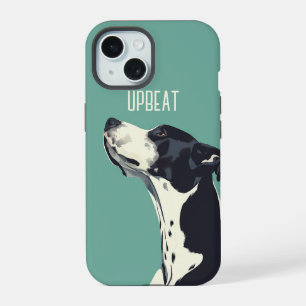 Black and White Boxer iPhone 15 Case