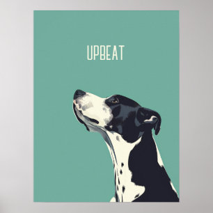 Black and White Boxer Poster