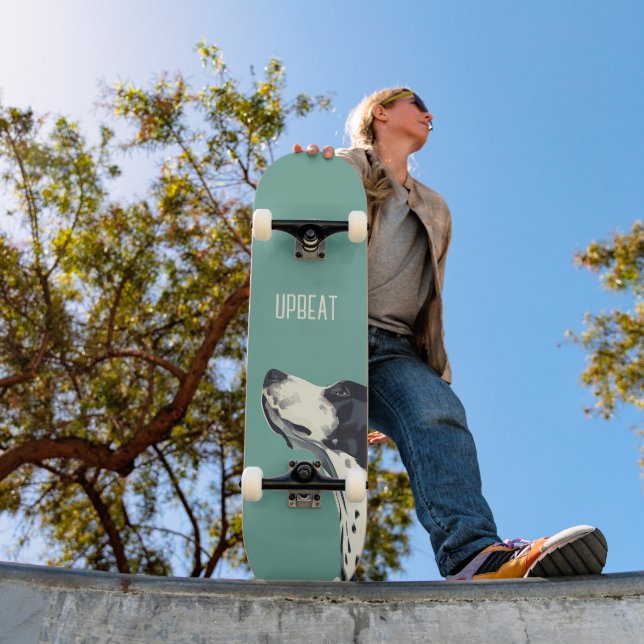 Black and White Boxer Skateboard (Outdoor 1)