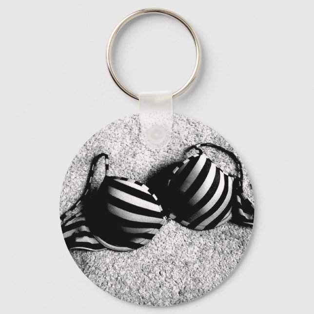 Black and White Bra keychain (Front)
