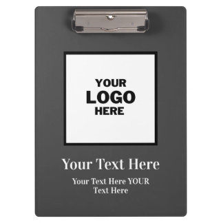 Black and White Branded logo Clipboard