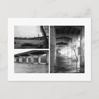 Black and White Bridge Postcard