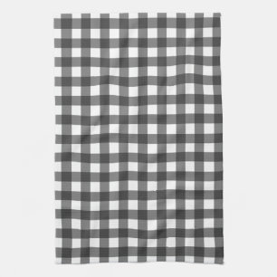 Black and White Buffalo check kitchen towel