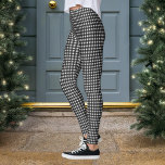 Black and White Buffalo Check Lumberjack Plaid Leggings<br><div class="desc">Customise to choose any colour</div>