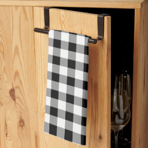 Black and White Buffalo Check Tea Towel