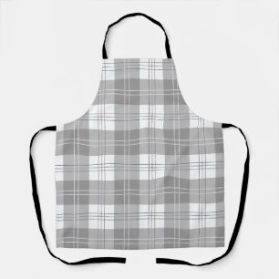 Black and White Buffalo Plaid Apron