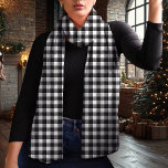 Black and White Buffalo Plaid Christmas Scarf<br><div class="desc">Add a touch of classic charm to your winter wardrobe with this black and white buffalo plaid Christmas scarf. Featuring a timeless chequered pattern, this lightweight chiffon scarf is perfect for layering and brings a cosy, rustic feel to your festive attire. Whether for a holiday gathering or as a thoughtful...</div>