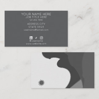 Black and White Business Card