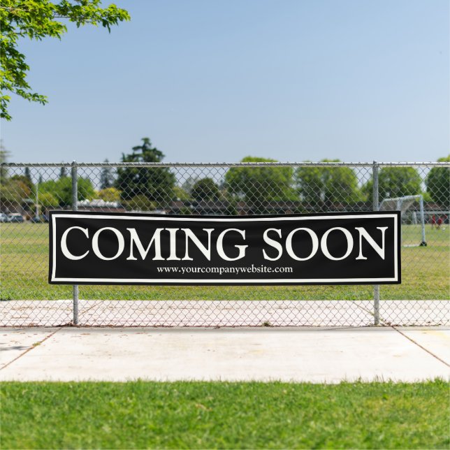 Black and White Business Coming Soon Website Banner (Insitu)
