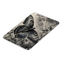 Black and white butterfly drawing