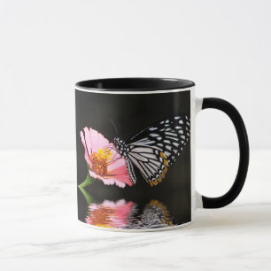 Black and White Butterfly Mug