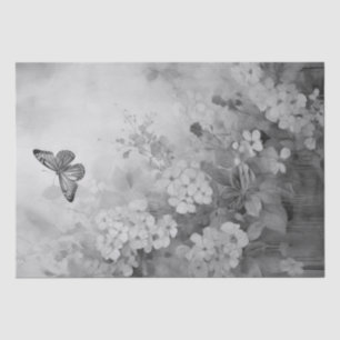 Black and White Butterfly Tissue Paper