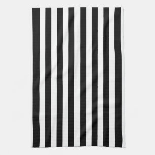 Black and White Cabana Stripe Tea Towel