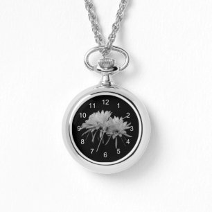 Black and White cactus blooms Watch
