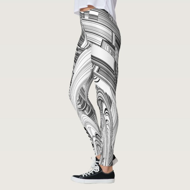 Black and White Calamity Leggings (Left)