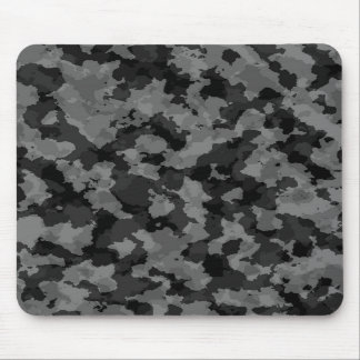 Black And White Camouflage Mouse Pad