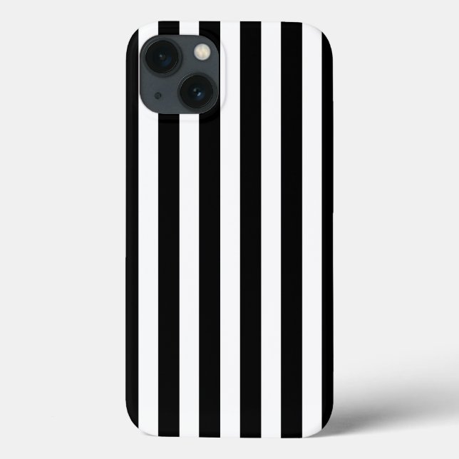 Black and white candy stripes Case-Mate iPhone cas Case (Back)