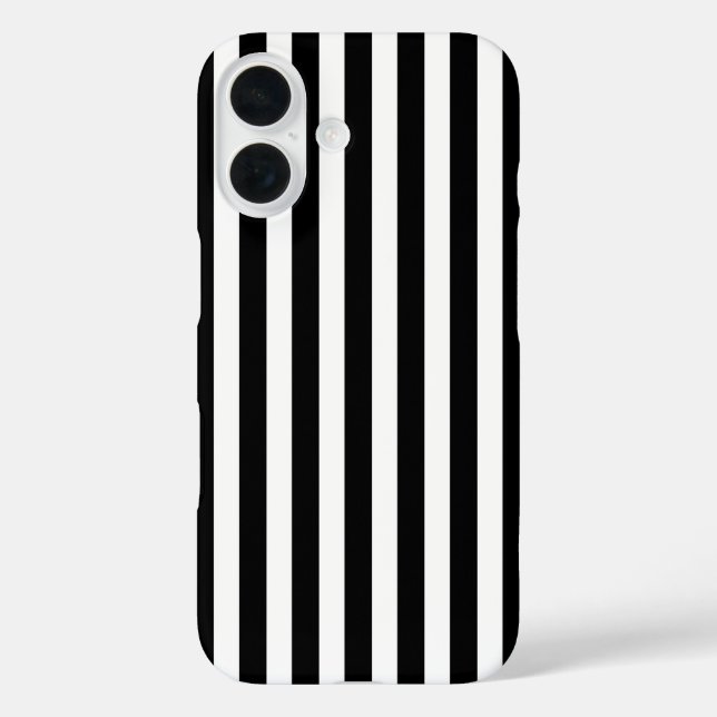 Black and white candy stripes Case-Mate iPhone case (Back)