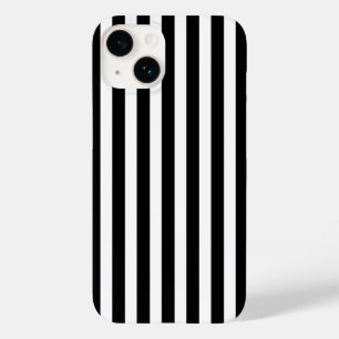 Black and white candy stripes Case-Mate iPhone 14 case