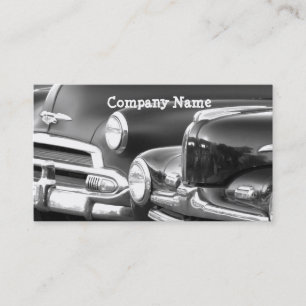 Black and White car business cards