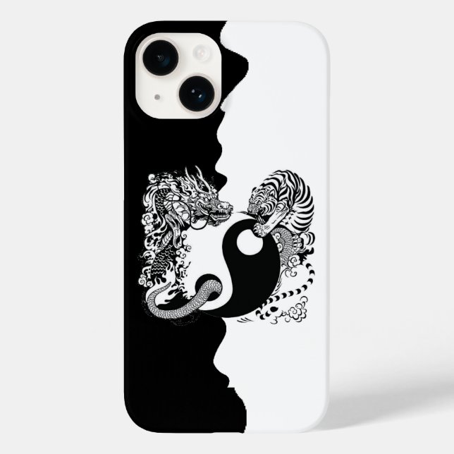 Black and White Case-Mate iPhone Case (Back)