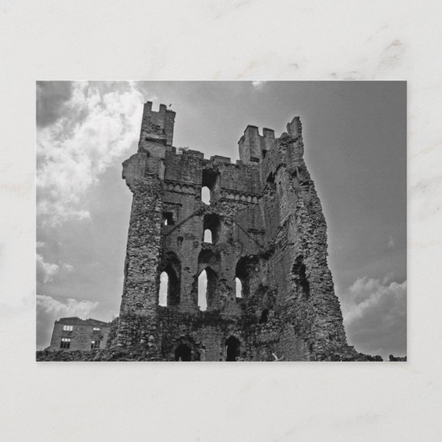 Black and White Castle Postcard (Front)
