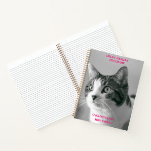 Black and White Cat Notebook