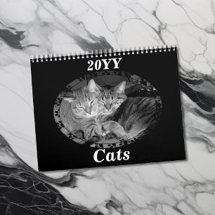 Black And White Cats Calendar