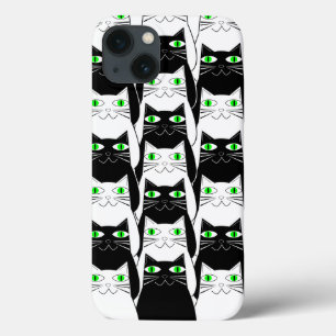 Black and White Cats iPhone 13 Case