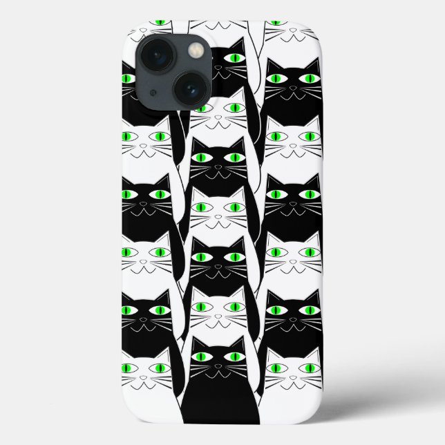 Black and White Cats Case-Mate iPhone Case (Back)