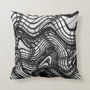Black And White Ceiling Wavy, 2016 SVP Images Cushion