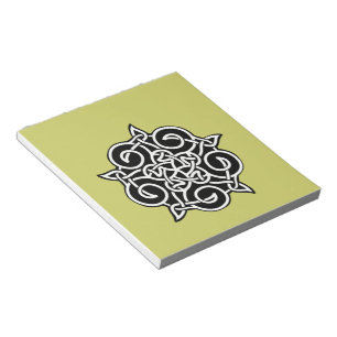 Black And White Celtic Knot Notepad