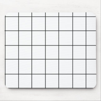 Black and White Check Mouse Pad