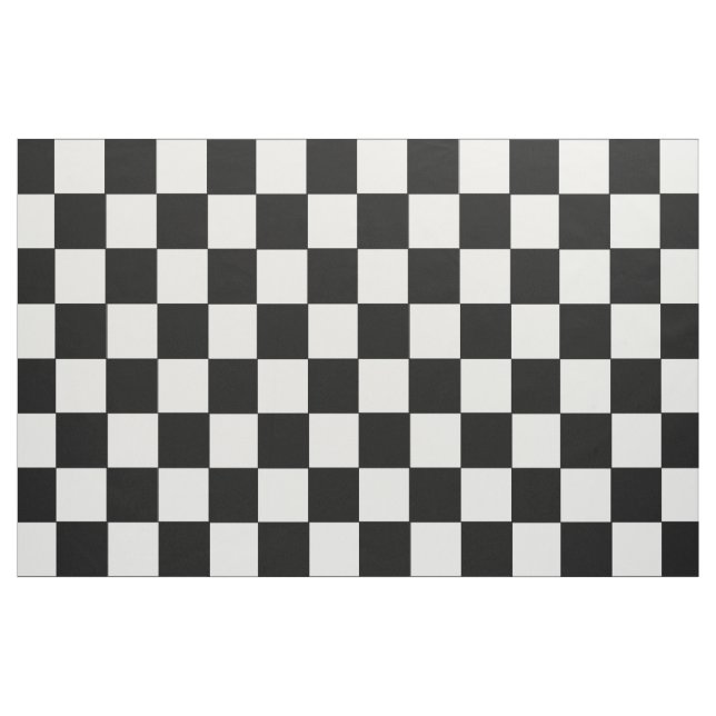 Black And White Checks Fabric (Yard)