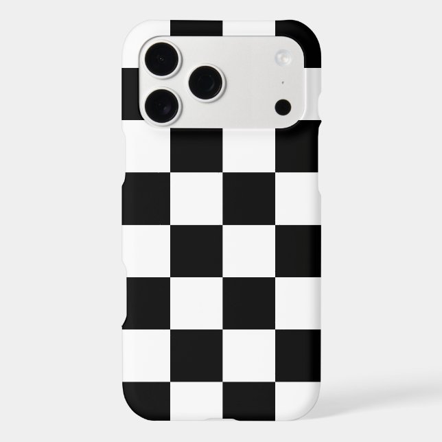 Black and White Chequerboard Pattern  (Back)
